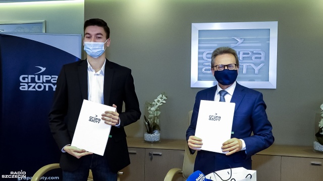 Student Uniwersytetu Szczecińskiego Michał Tolko został Ambasadorem Marki Grupa Azoty Police.