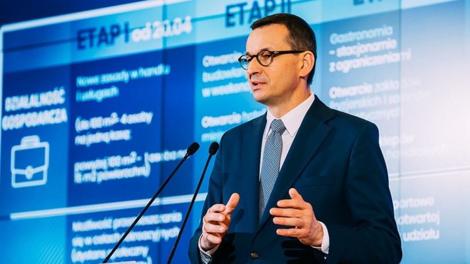 Premier Mateusz Morawiecki. źródło: https://www.premier.gov.pl/