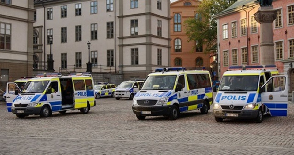 Sztokholmska policja. Fot. Przemysław Gołyński [Radio Szczecin]