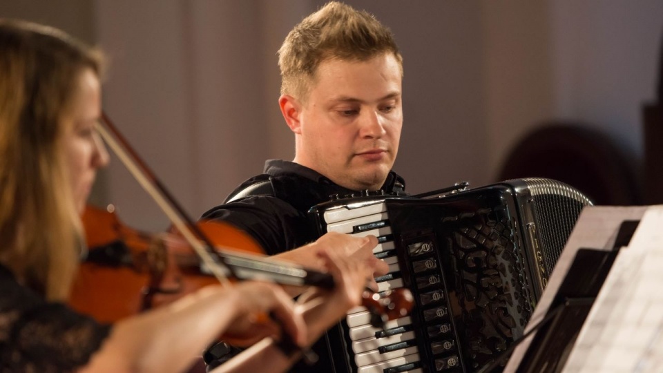 Oleg Wolański (akordeon). Fot. Jan Olczak