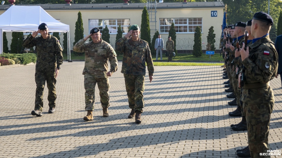 Trzymamy rękę na pulsie - tak Roger Cloutier, jeden z dowódców sił NATO komentuje napiętą sytuację na Białorusi. Fot. Maciej Papke [Radio Szczecin]