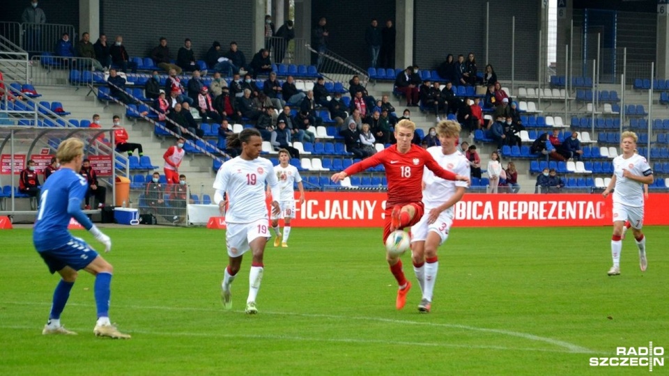 Piłkarska reprezentacja Polski do lat 19 przegrała 1:3 z Danią. Fot. Przemysław Polanin [Radio Szczecin]