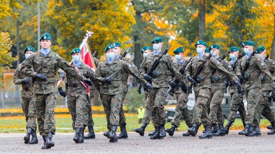 Służbę przygotowawczą w "Błękitnej Brygadzie" rozpoczęło 150 rekrutów. Fot. kpt. Lukaszewski - 12. Brygada Zmechanizowana