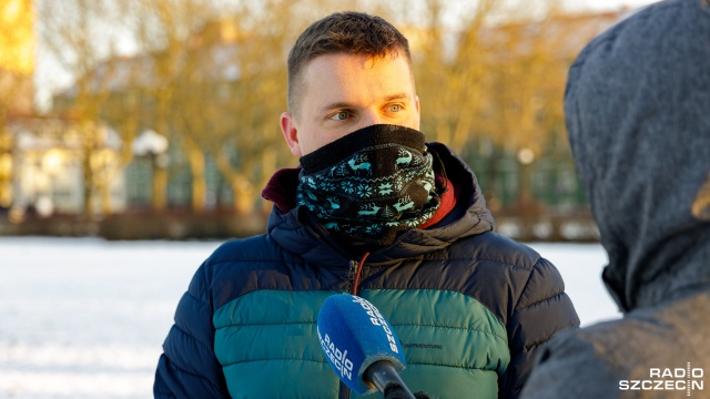 Fot. Robert Stachnik [Radio Szczecin] Szczecinianie korzystają z zimowej aury. "Nie ma złej pogody, jest złe ubranie" [ZDJĘCIA]