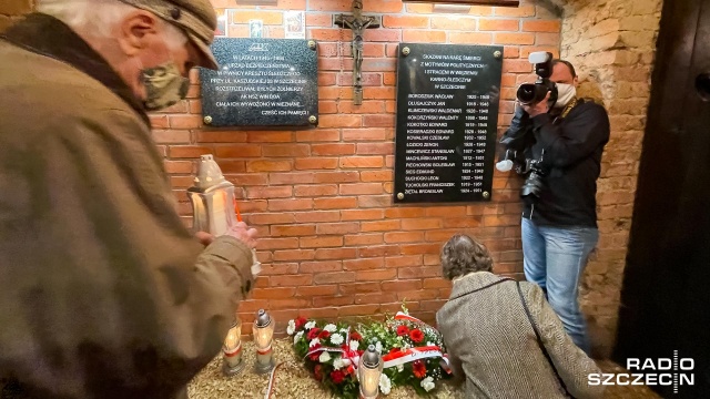 Fot. Robert Stachnik [Radio Szczecin] "Tu wykonywano wyroki śmierci na żołnierzach podziemia niepodległościowego" [WIDEO, ZDJĘCIA]