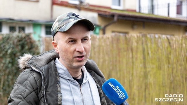 Fot. Robert Stachnik [Radio Szczecin] Na Pogodnie protest przeciw rozbudowie przedwojennego budynku [WIDEO, ZDJĘCIA]