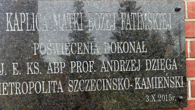 Fot. Archiwum prywatne Kaplica fatimska koło Goleniowa. "Człowiek może opowiedzieć tu historię swojego życia"