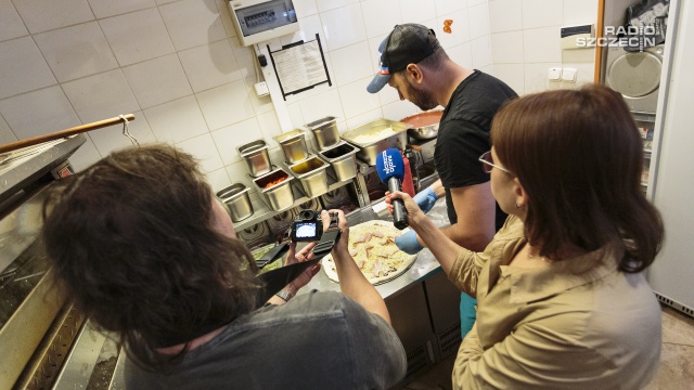 Fot. Mateusz Papke [Radio Szczecin] Pizza inspirowana Szczecinem [WIDEO, ZDJĘCIA]