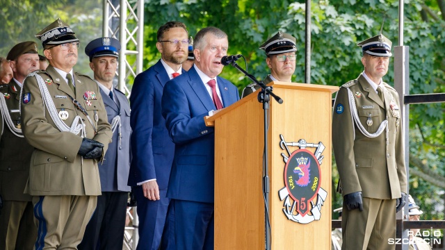 Fot. Robert Stachnik [Radio Szczecin] "Nie ma lepszej pieczęci niepodległości niż Wojsko Polskie" [WIDEO, ZDJĘCIA]