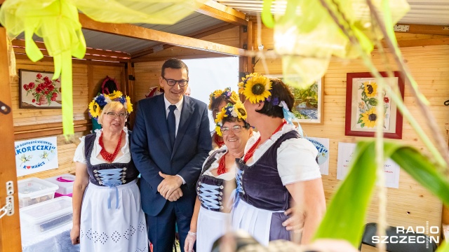 Fot. Robert Stachnik [Radio Szczecin] Prezes Rady Ministrów spotkał się z Kołami Gospodyń Wiejskich [ZDJĘCIA]
