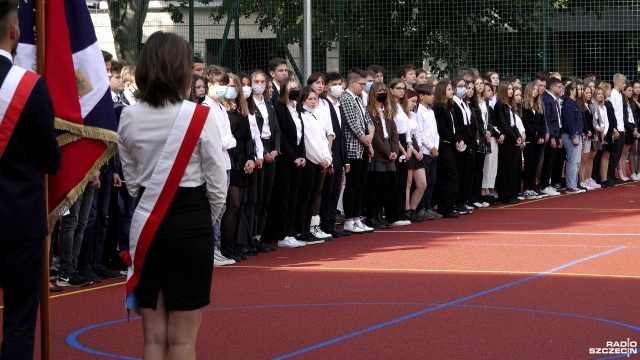 Fot. Maciej Papke [Radio Szczecin] "Trochę boimy się powrotu, ponieważ młodzież odzwyczaiła się od nauki" [WIDEO, ZDJĘCIA]