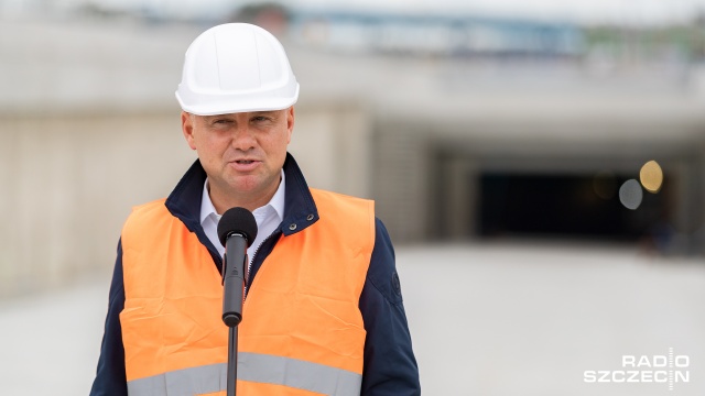 Fot. Robert Stachnik [Radio Szczecin] Prezydent na budowie tunelu: To bardzo ważny moment dla nas wszystkich [WIDEO, ZDJĘCIA]