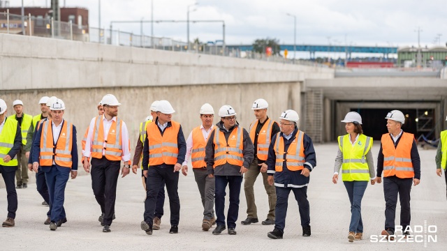 Fot. Robert Stachnik [Radio Szczecin] Prezydent na budowie tunelu: To bardzo ważny moment dla nas wszystkich [WIDEO, ZDJĘCIA]
