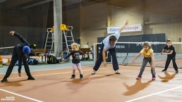 Fot. Wojciech Ochrymiuk [Radio Szczecin] Darmowe lekcje tenisa dla całych rodzin [WIDEO, ZDJĘCIA]