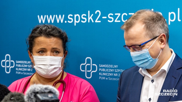 Fot. Robert Stachnik [Radio Szczecin] "Najlepszy szpital tymczasowy w Polsce" [WIDEO, ZDJĘCIA]