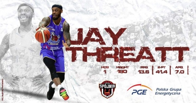 Jay Threatt został nowym koszykarzem PGE Spójni Stargard. 31-letni zawodnik gra na pozycji rozgrywającego.