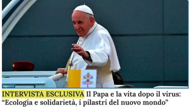 Papież powiedział, że tylko solidarność i dbałość o Stworzenie mogą uratować ludzkość przed katastrofą. Turyński dziennik La Stampa opublikował fragmenty przygotowanego do wydania wywiadu-rzeki, który z Franciszkiem przeprowadził watykanista gazety Domenico Agasso.