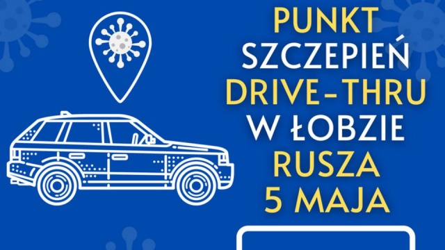 Pierwszy punkt szczepień Drive-Thru w regionie startuje w środę, ale już można zapisać się na wizytę. Powstał w Łobzie na parkingu hali sportowo-widowiskowej.