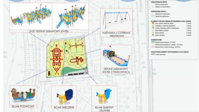 16-metrowy statek, do tego nowe huśtawki i piaskownica. Miasto ogłosiło przetarg na doposażenie miejsca dla dzieci w parku Przygodna w Szczecinie.