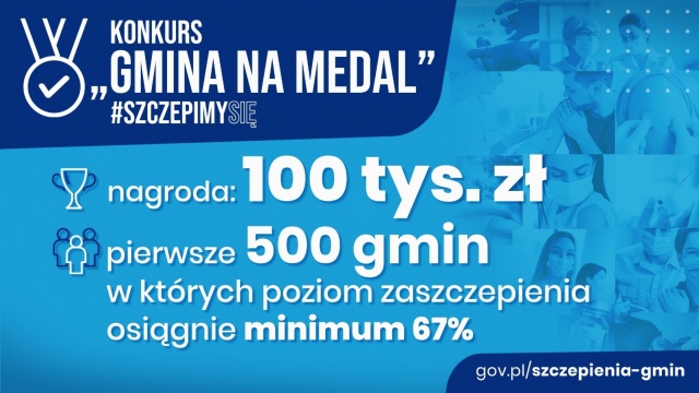 Rząd organizuje konkursy dla gmin, które najwięcej wyszczepią swoich mieszkańców. To jeden ze sposobów na zachęcenie i zmobilizowanie Polaków do zaszczepienia się przeciw COVID-19.