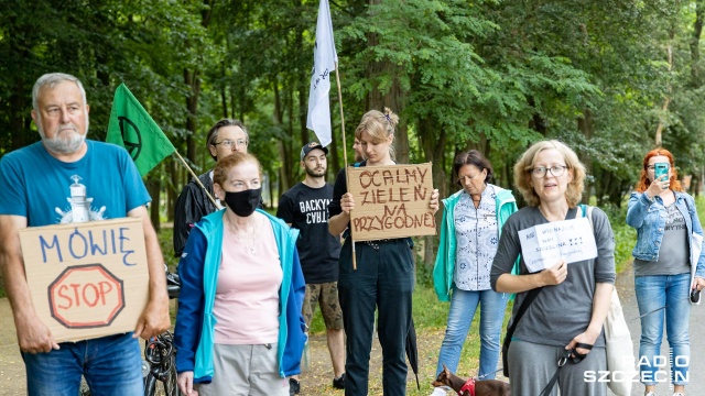 W dobrej atmosferze ale bez wiążących ustaleń - protestujący przeciwko wycięciu drzew przy ulicy Przygodnej mieszkańcy Gumieniec spotkali się z odpowiadającym za inwestycje zastępcą prezydenta Szczecina. Przypomnijmy, że ma tam powstać przedszkole, ale to oznacza wykarczowanie 450 drzew, oraz ewentualnie kolejnych, pod konieczną tam nową drogę. Mieszkańcy tłumaczą, że można postawić placówkę na działce obok. I zachować spacerowy charakter ulicy.