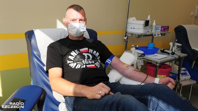 Przelej krew w rocznicę Powstania Warszawskiego w Regionalnym Centrum Krwiodawstwa w Szczecinie.