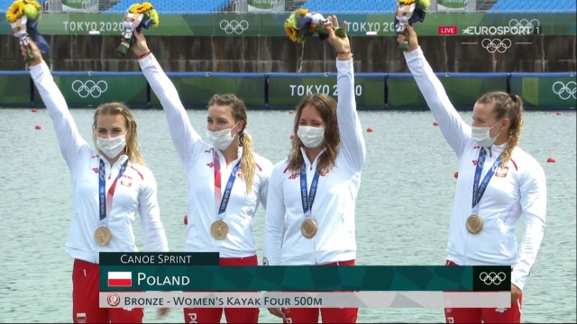Polki zdobyły brązowy medal w kajakarskiej konkurencji K-4 na 500 m podczas igrzysk olimpijskich w Tokio.
