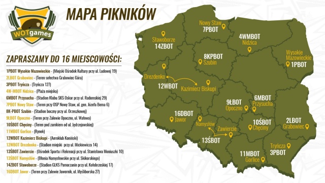 Święto Wojsk Obrony Terytorialnej w Sławoborzu. W niedzielę o godzinie 11 wystartują WOTGames. To impreza dla całych rodzin.
