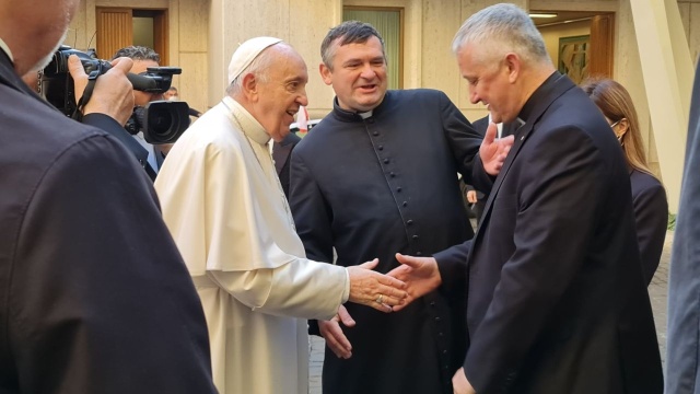 Prezes Fundacji Małych Stópek spotkał się z papieżem