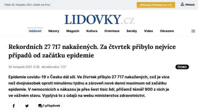 W Czechach obowiązuje od piątku stan wyjątkowy wprowadzony przez rząd z powodu pogarszającej się sytuacji epidemicznej.