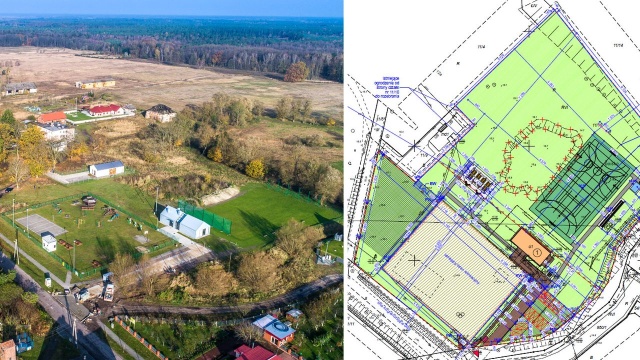 Boisko do gry w piłkę nożną, siatkówkę, koszykówkę i tenisa, trybuny, miejsce na grilla i wiata - to wszystko ma powstać na zagospodarowanym terenie obok wiejskiej świetlicy w Grzepnicy.