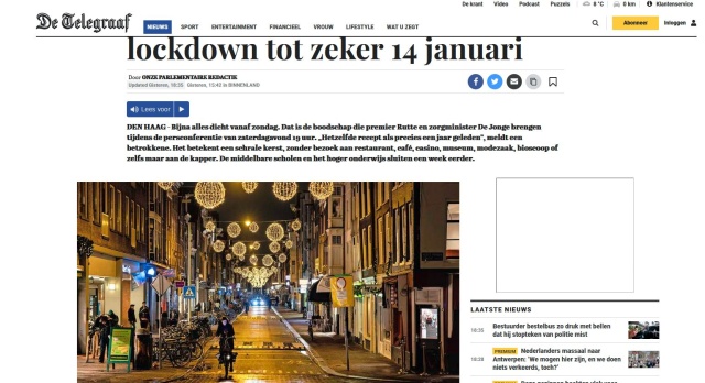Holendrzy zamknęli się w swoich domach. W Królestwie Niderlandów obowiązuje od niedzieli ogólnokrajowy lockdown ogłoszony z powodu gwałtownego rozprzestrzeniania się nowego wariantu koronawirusa, Omikronu. Ma obowiązywać do 14 stycznia.