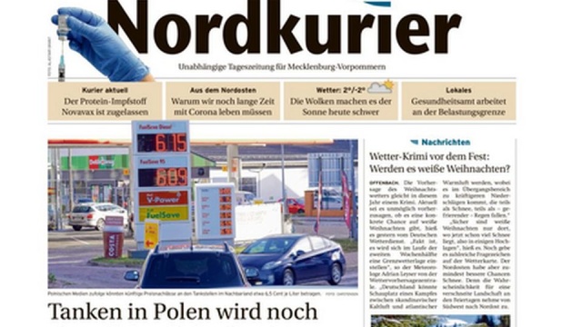 Niemieccy kierowcy oblegają polskie stacje benzynowe - donosi niemiecki dziennik Nordkurier.