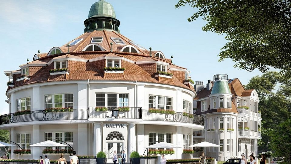 Właściciel zdradził, że w hotelu powstanie 37 apartamentów i luksusowe SPA. wizualizacja: https://balticluxuryresidence.pl/