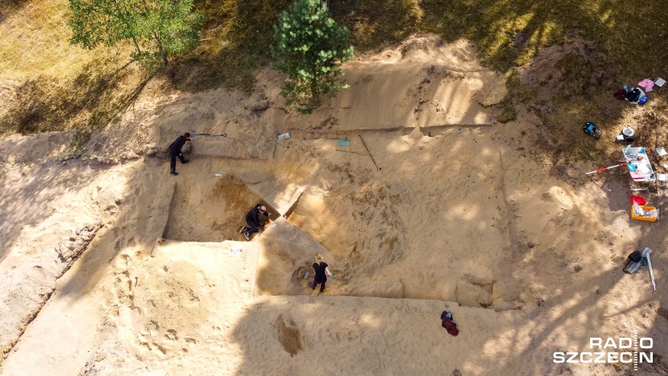 W Wolinie na Wzgórzu Wisielców prowadzone są badania archeologiczne. Fot. Robert Stachnik [Radio Szczecin]
