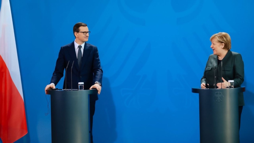 Spotkanie odchodzącej kanclerz Niemiec, Angeli Merkel i premiera Polski, Mateusza Morawickiego. źródło: https://twitter.com/PremierRP