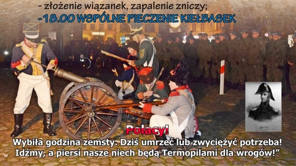 Na godz. 18 żołnierze zapraszają na wspólne pieczenie kiełbasek przy ognisku. źródło: http://www.trzebiatow.pl/asp/uroczyste-obchody-191-rocznicy-powstania-listopadowego,2,artykul,1,5827