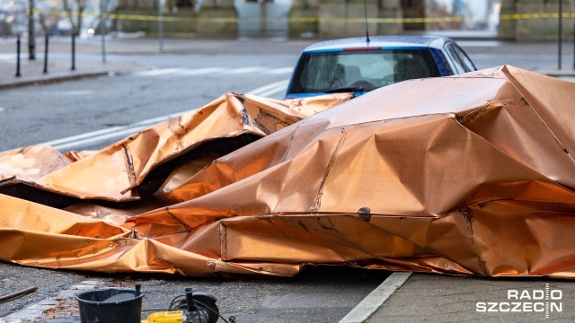 Fot. Robert Stachnik [Radio Szczecin] Skutki wichury w regionie. Zablokowane drogi, zniszczone samochody [AKTUALIZACJA, WIDEO, ZDJĘCIA]