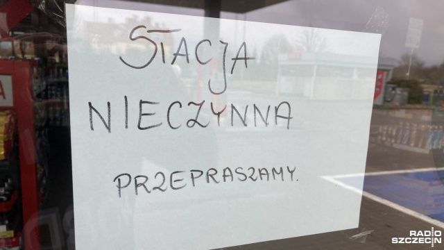 Fot. Tomasz Duklanowski [Radio Szczecin] Drawsko po wichurze: Stacje paliw zamknięte, otwarte tylko dwa sklepy [ZDJĘCIA]