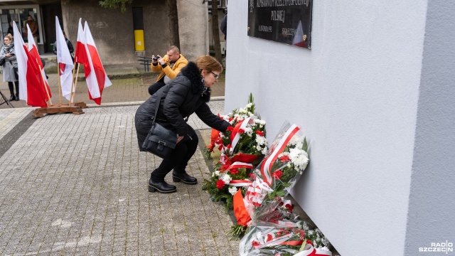 Fot. Mateusz Papke [Radio Szczecin] Protest Porozumienia Środowisk Patriotycznych w Nowogardzie [WIDEO, ZDJĘCIA]