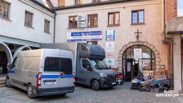 Fot. Robert Stachnik [Radio Szczecin] Transport darów z Fundacji Małych Stópek do Lwowa [WIDEO, ZDJĘCIA]