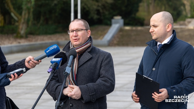 Fot. Robert Stachnik [Radio Szczecin] Organizacje patriotyczne domagają się dekomunizacji w Szczecinie [WIDEO, ZDJĘCIA]