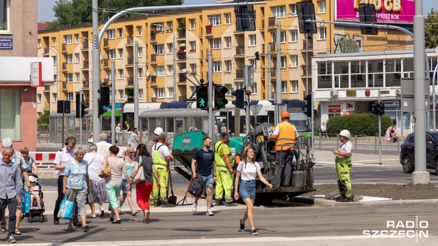 Fot. Robert Stachnik [Radio Szczecin] Ogromne korki na ulicach w centrum Szczecina [WIDEO, ZDJĘCIA]