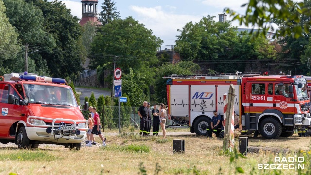 Fot. Robert Stachnik [Radio Szczecin] Strażacy podjęli działania na Odrze [ZDJĘCIA]