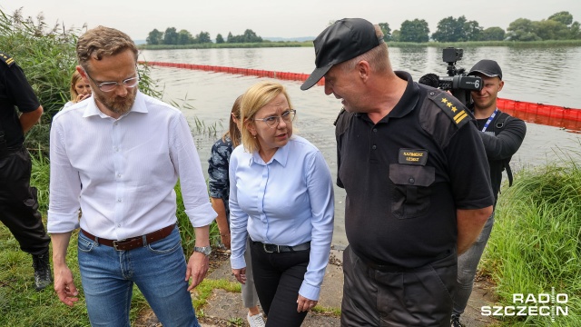 Fot. Robert Stachnik [Radio Szczecin] Złote algi to możliwa przyczyna katastrofy ekologicznej w Odrze [WIDEO, ZDJĘCIA]