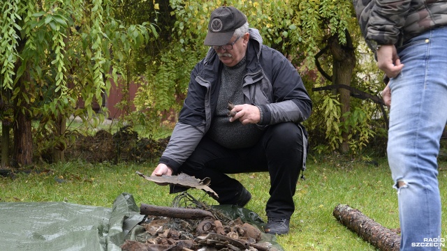Fot. Marcin Kokolus [Radio Szczecin] Odnaleźli szczątki niemieckiego bombowca z czasów II wojny światowej [ZDJĘCIA]