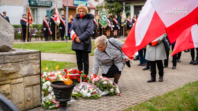 Fot. Mateusz Papke [Radio Szczecin] Gryfino: Pierwszy Marsz Niepodległości [WIDEO, ZDJĘCIA]