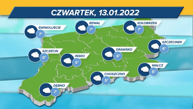 Pochmurnie w całym regionie. Od piątku w nocy na minusie.