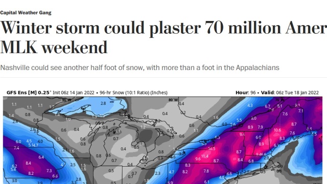 65 milionów ludzi ogarnie śnieżna burza, która atakuje północno-środkowo-wschodnie stany USA.