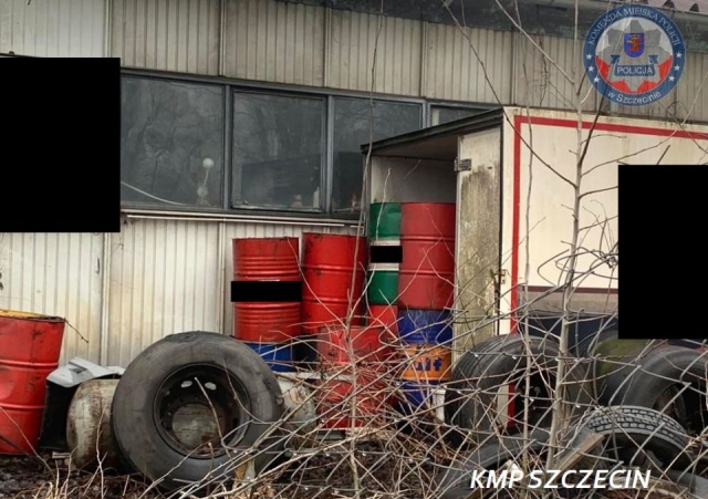 Szczecińscy policjanci zlikwidowali składowisko nielegalnych odpadów.